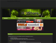 Tablet Screenshot of hotshare.pl